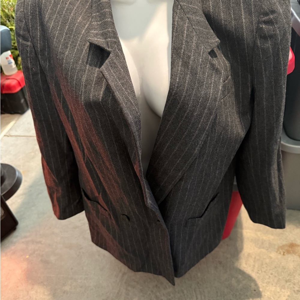 Gray Pinstripe Blazer p56